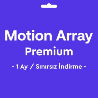 Motion Array Hesap 1 Ay / Günlük 50 İndirme