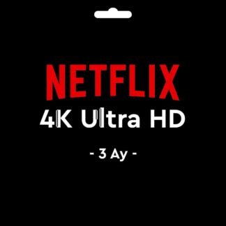 Netflix 4K Ultra HD Premium Hesap 3 Ay