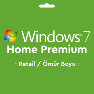 Windows 7 Home Premium Retail Key 32&64 Bit Lisans Anahtarı Ömür Boyu
