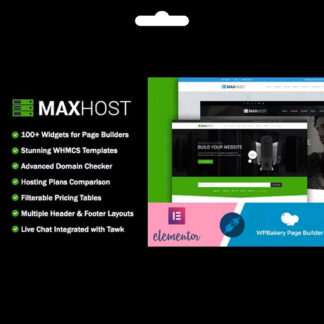 MaxHost WHMCS WordPress Hosting Teması