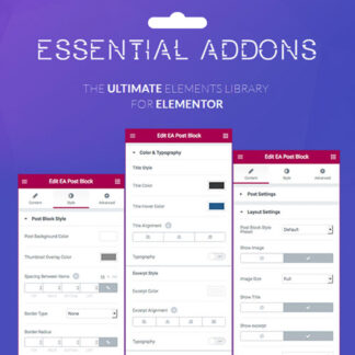 Essential Addons WordPress Elementor Pro Widget Eklentisi